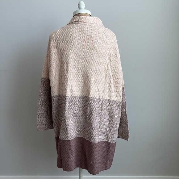 Cozy Co. Tri Color Open Front Cardigan Sweater NEW! - Picture 5 of 8